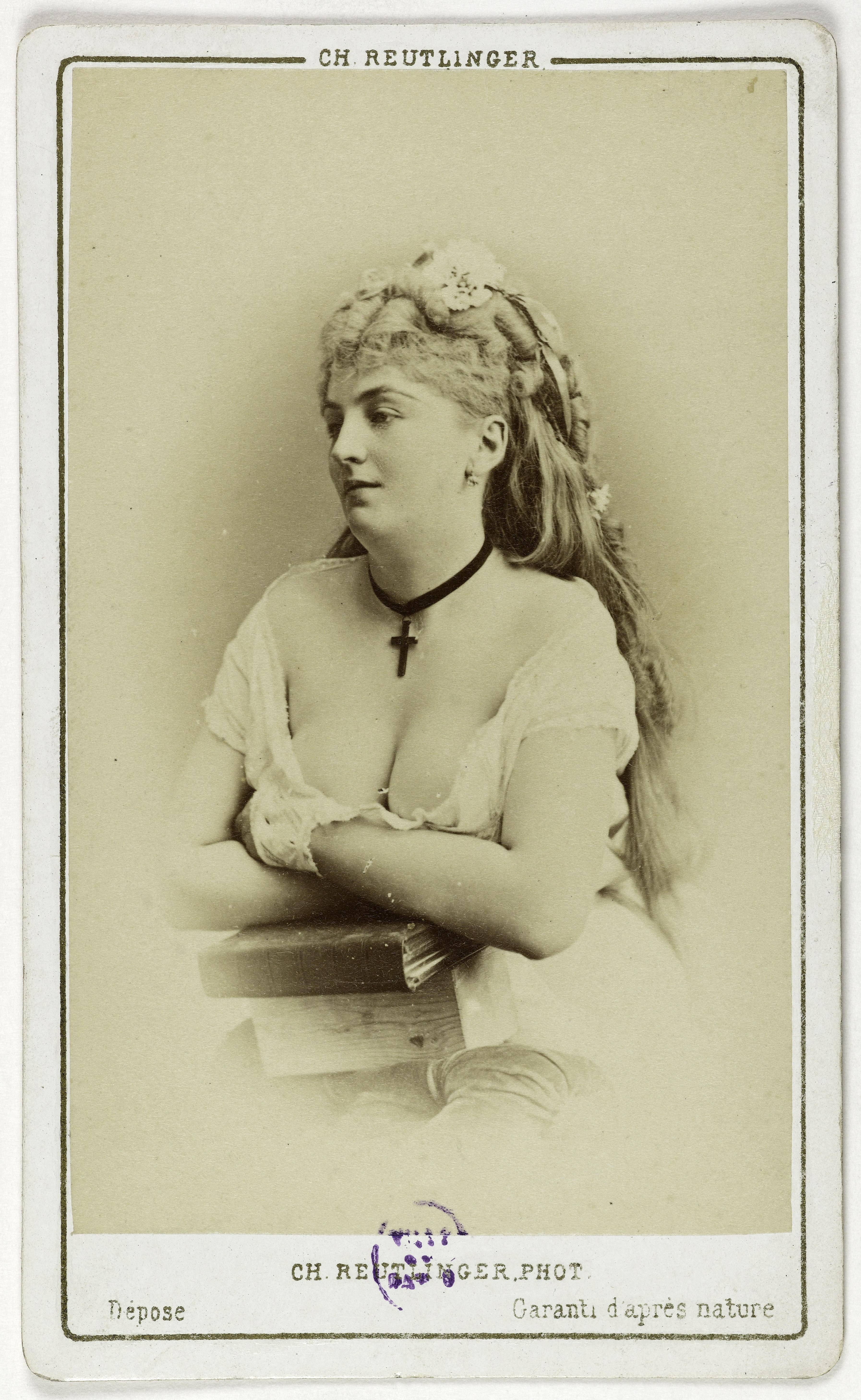 Charles Reutlinger, Portrait de Méry Laurent (née Anne Rose Suzanne Louviot 1849-1900), actrice