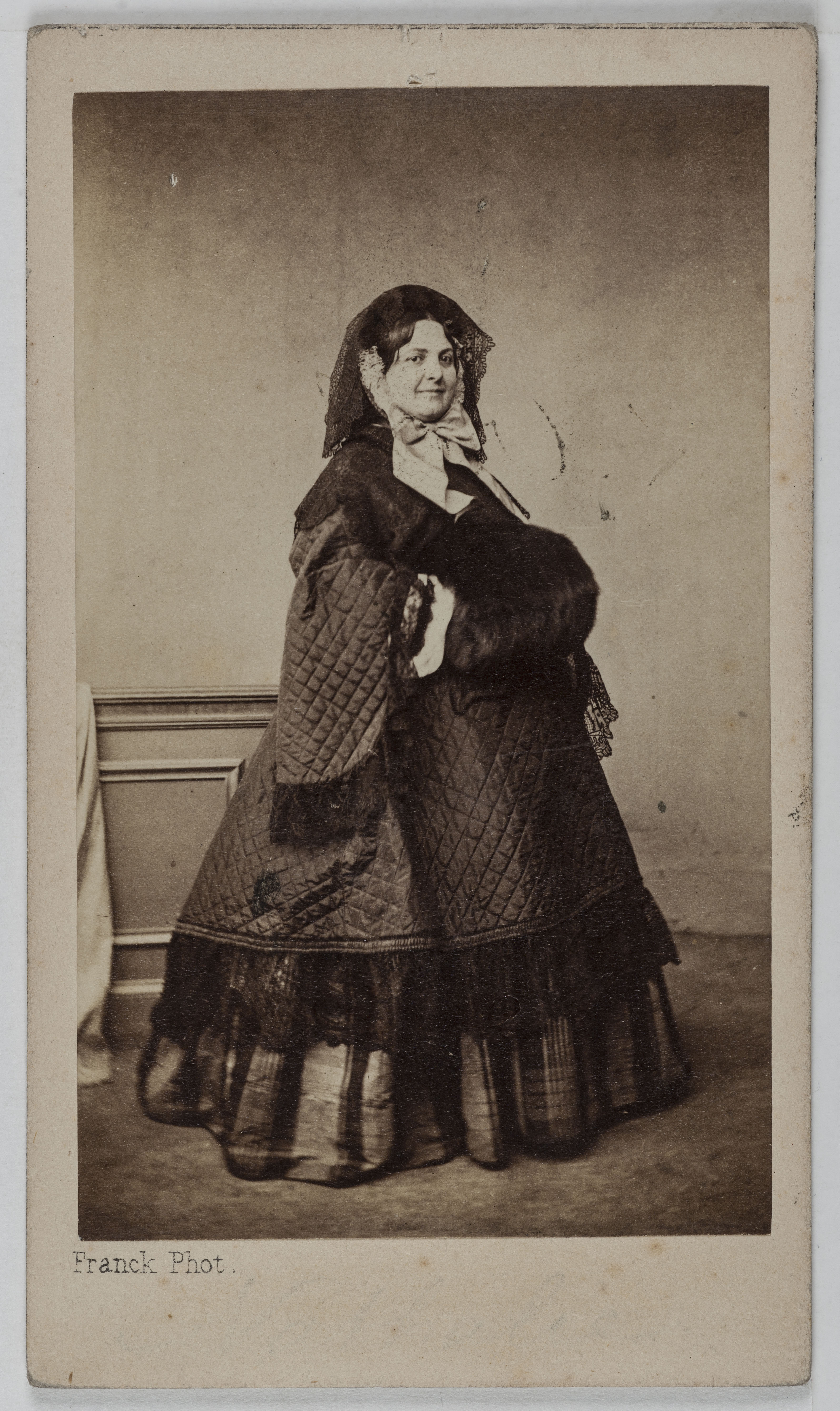 Franck, Portrait de Nathalie Martel (1816-1885), dite Nathalie, actrice de théâtre entre 1837 et 1873.