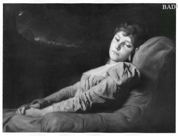Gabriel von Max, a young woman and her vision
