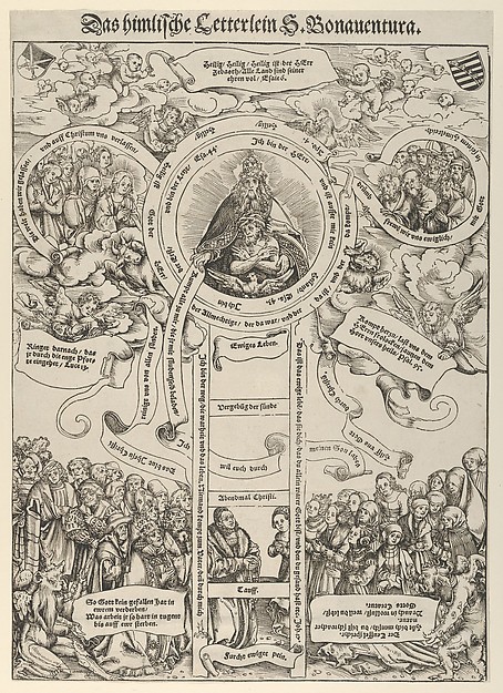 Lucas Cranach the Elder, The Celestial Ladder of St. Bonaventura