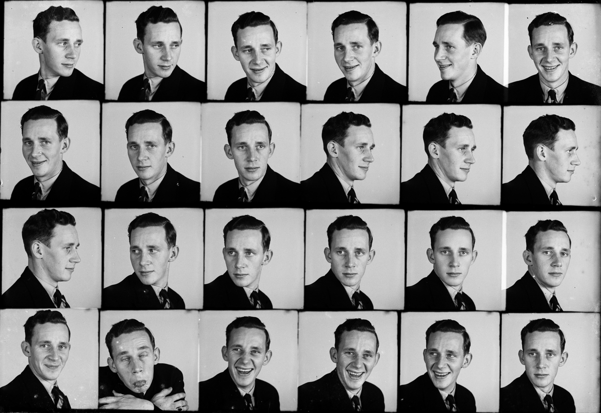Skötsner-Edhlund, Ateljéporträtt - man, Östhammar, Uppland
