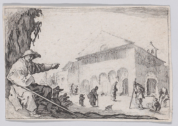 Anonymous, Reverse Copy of L'Hospice (The Almshouse), from "Les Caprices" Series A, The Florence Set