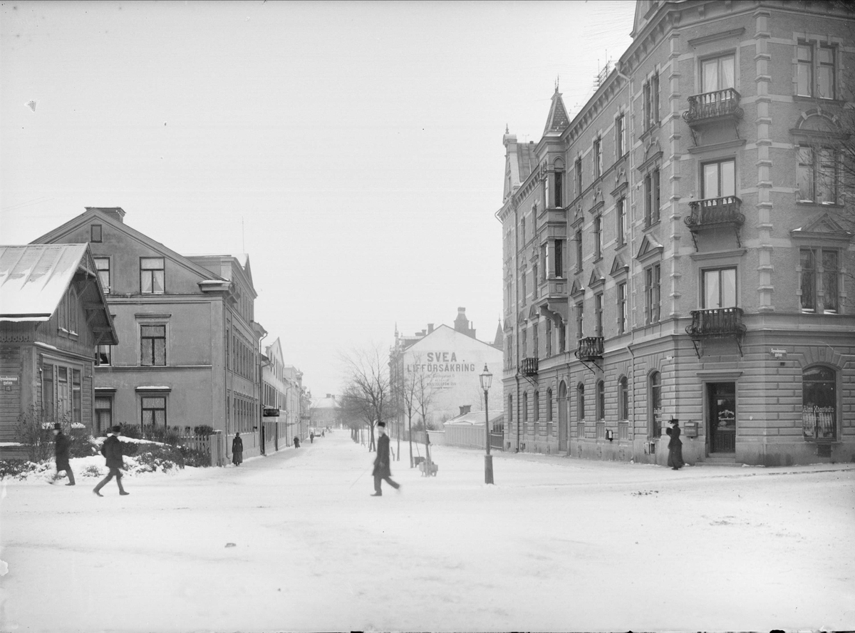 Alfred Dahlgren, The School Street - Sysslomansgatan, Fjärdingen, Uppsala 1901 - 1902