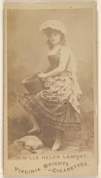 Allen & Ginter, M'lle Helen Lamont, from the Actors and Actresses series (N45, Type 1) for Virginia Brights Cigarettes
