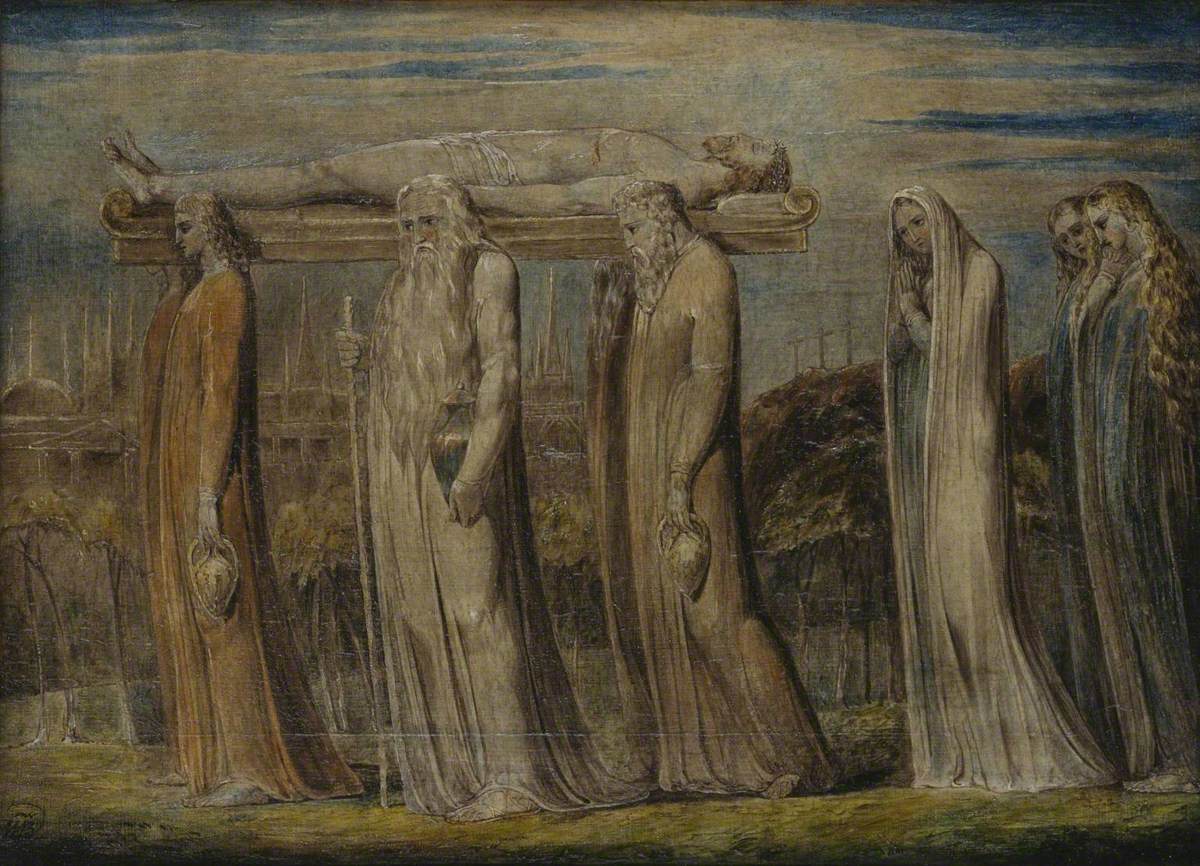 William Blake, The Body of Christ Borne to the Tomb