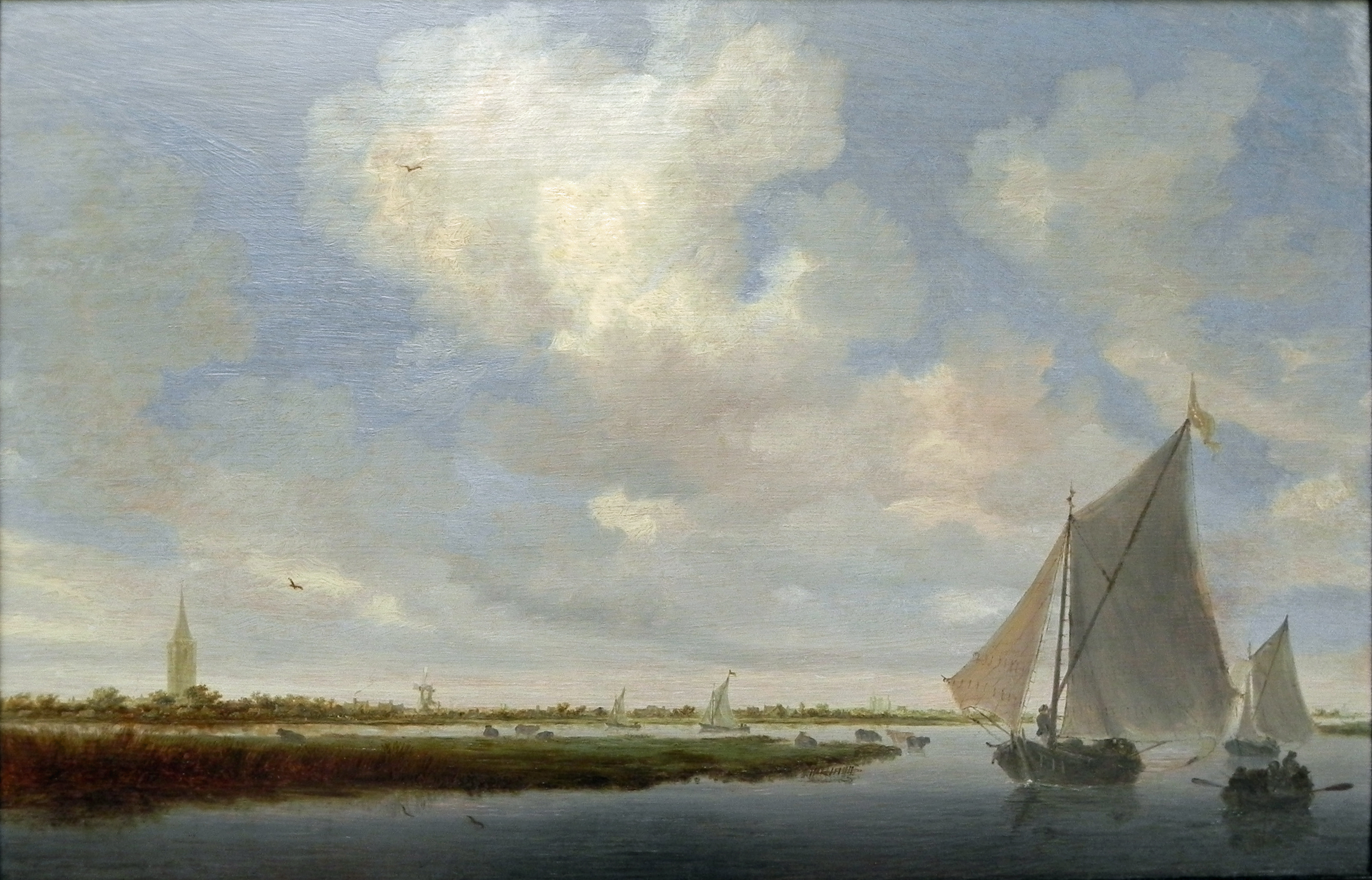 Salomon van Ruysdael, Sailboats on the "Wijkermeer"