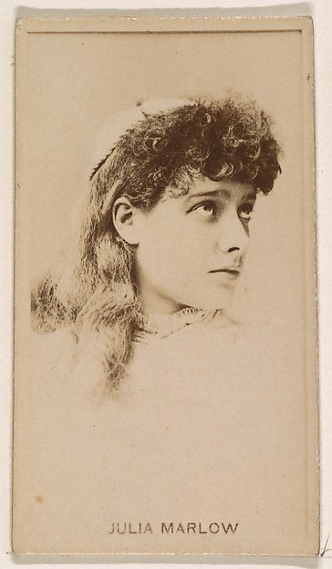 Kinney Brothers Tobacco Company, Julia Marlow, from the Actresses series (N245) issued by Kinney Brothers to promote Sweet Caporal Cigarettes