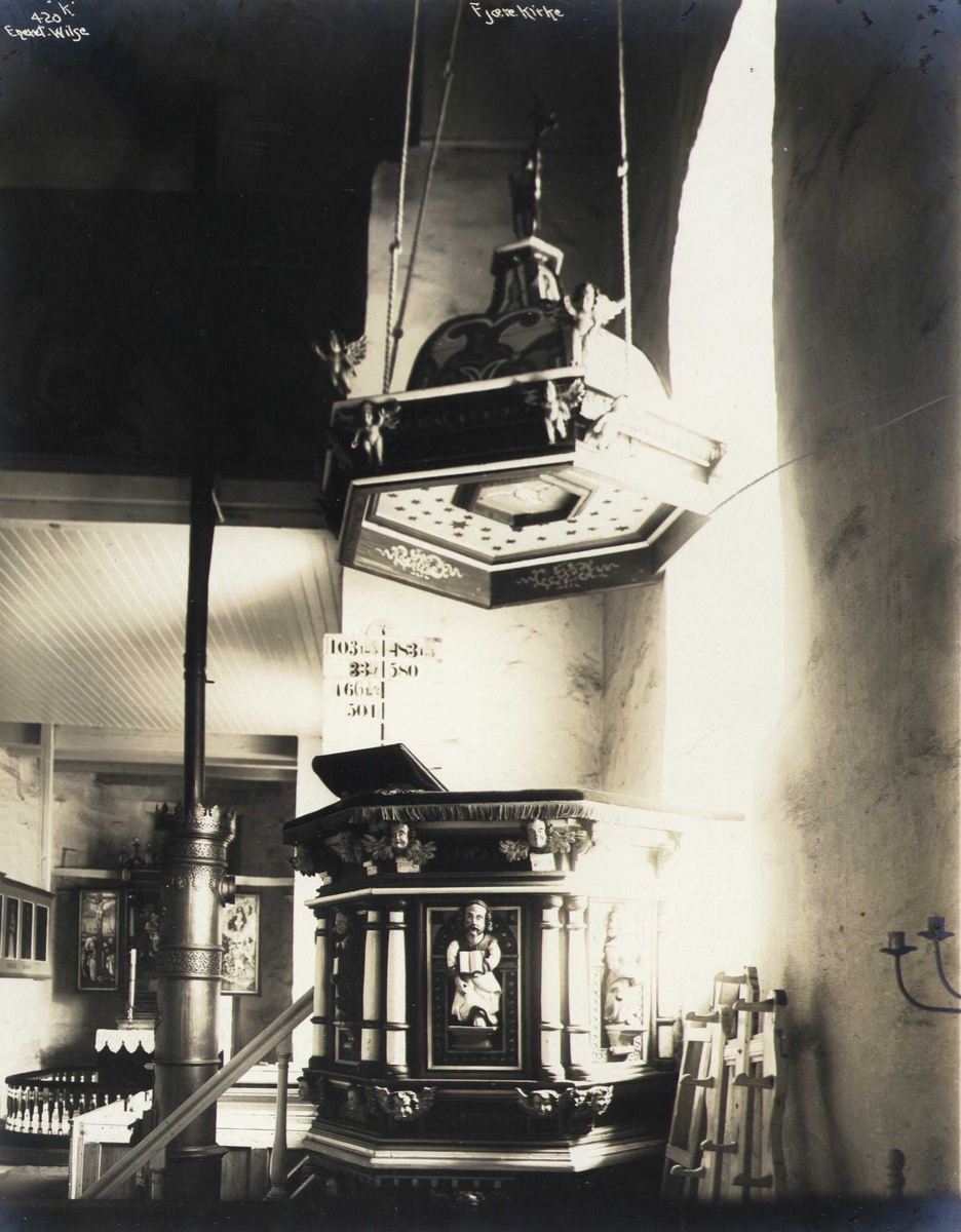 Anders Beer Wilse, Prekestol, Fjære kirke, Grimstad, Aust-Agder.