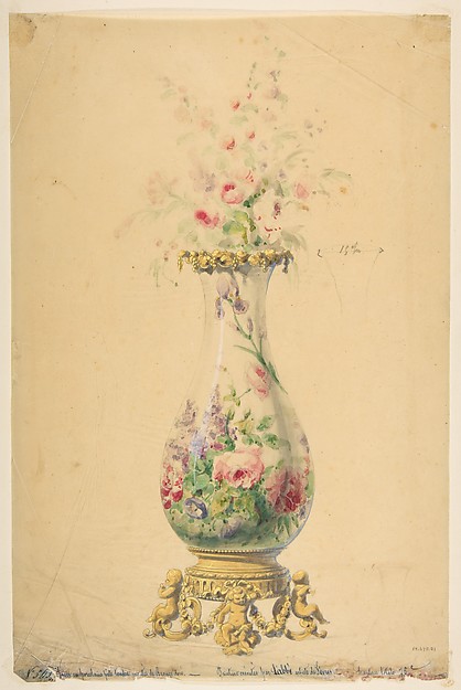 Anonymous, French, 19th century, Design for a Vase