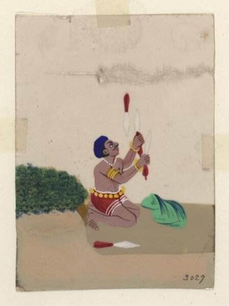 Unknown, One of twelve paintings of occupations, mainly entertainers.