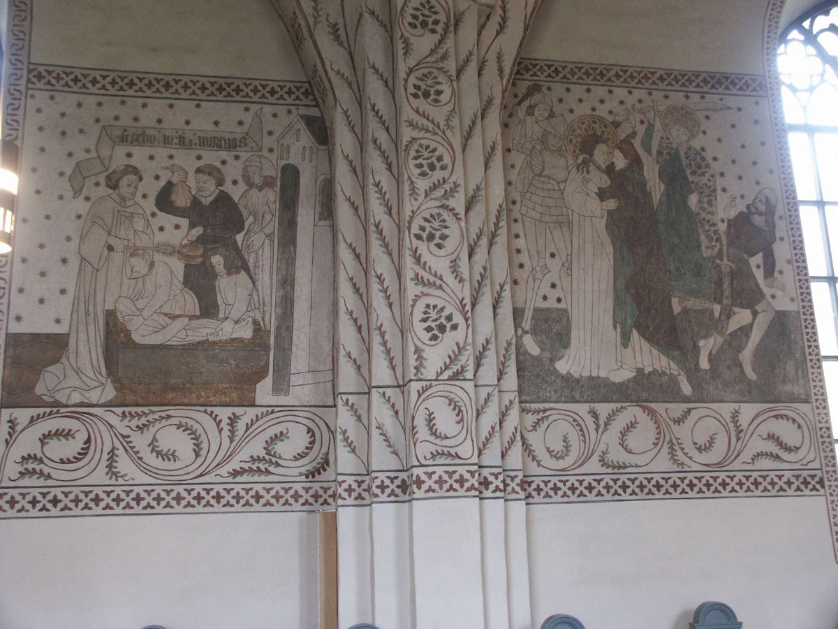 Johan Dellbeck, Lime painting in Lena church, Lena parish, Uppland 2004