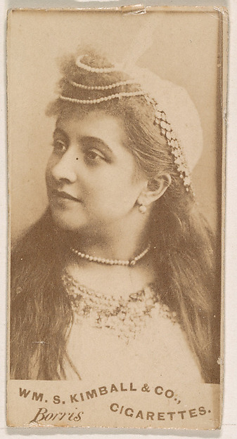 William S. Kimball & Company, Miss Borris, from the Actresses series (N203) issued by Wm. S. Kimball & Co.