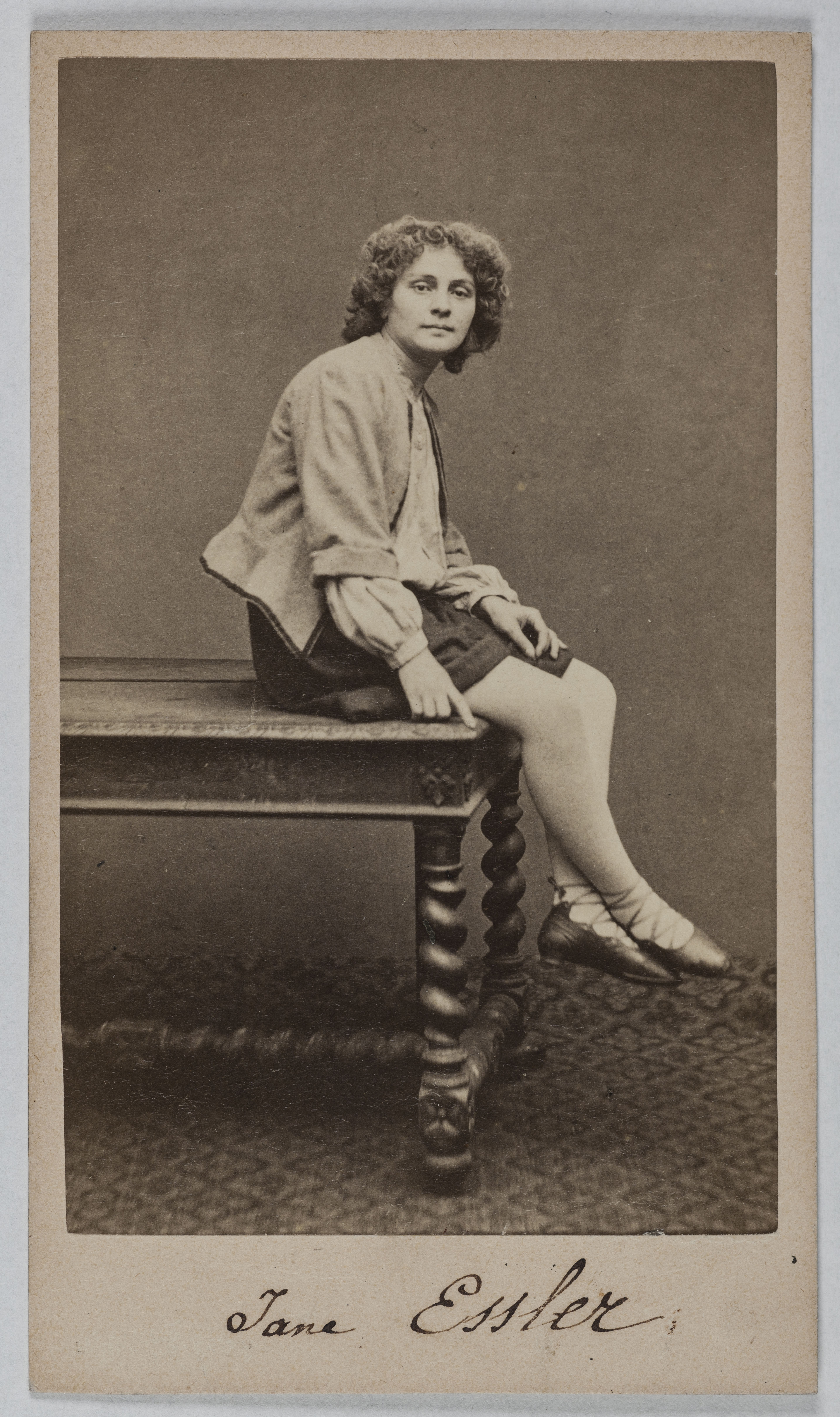 Anonyme, Portrait d'Essler Jane, (Augustine Jeanne Faessler, dite), (1836-1892), (actrice)