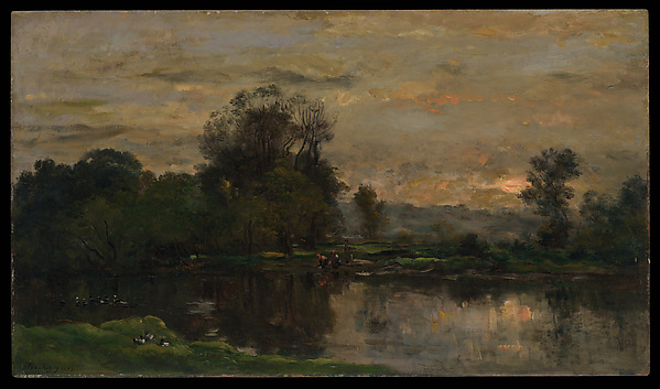 Charles-François Daubigny, Landscape with Ducks