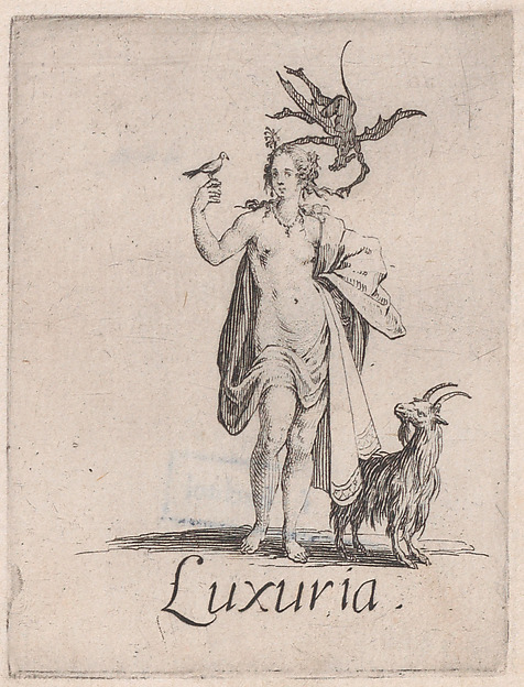 Jacques Callot, La Luxure (Lust), from "Les Péchées Capitaux" (The Deadly Sins)