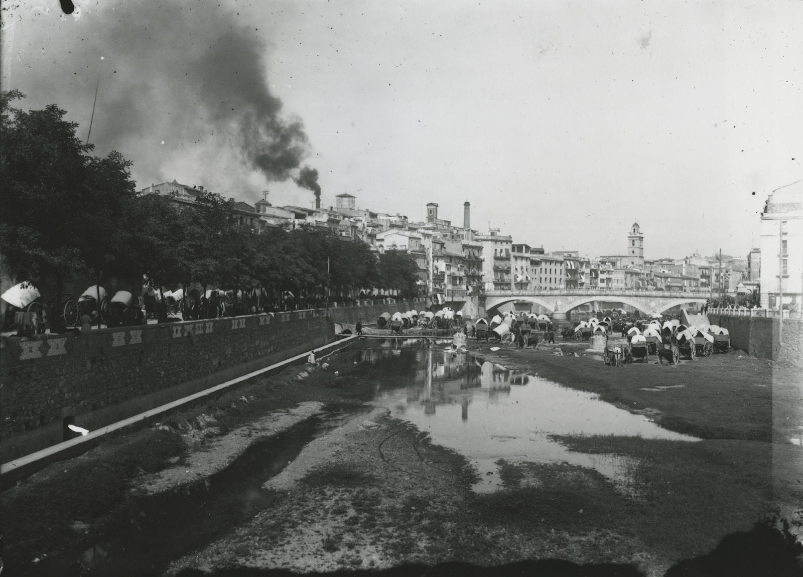 Josep Thomas Bigas, [Areny with carriages]