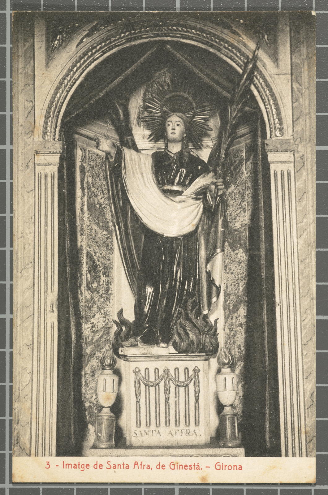 Desconegut, 3 - Imatge de Santa Afra, de Ginestá. - Girona