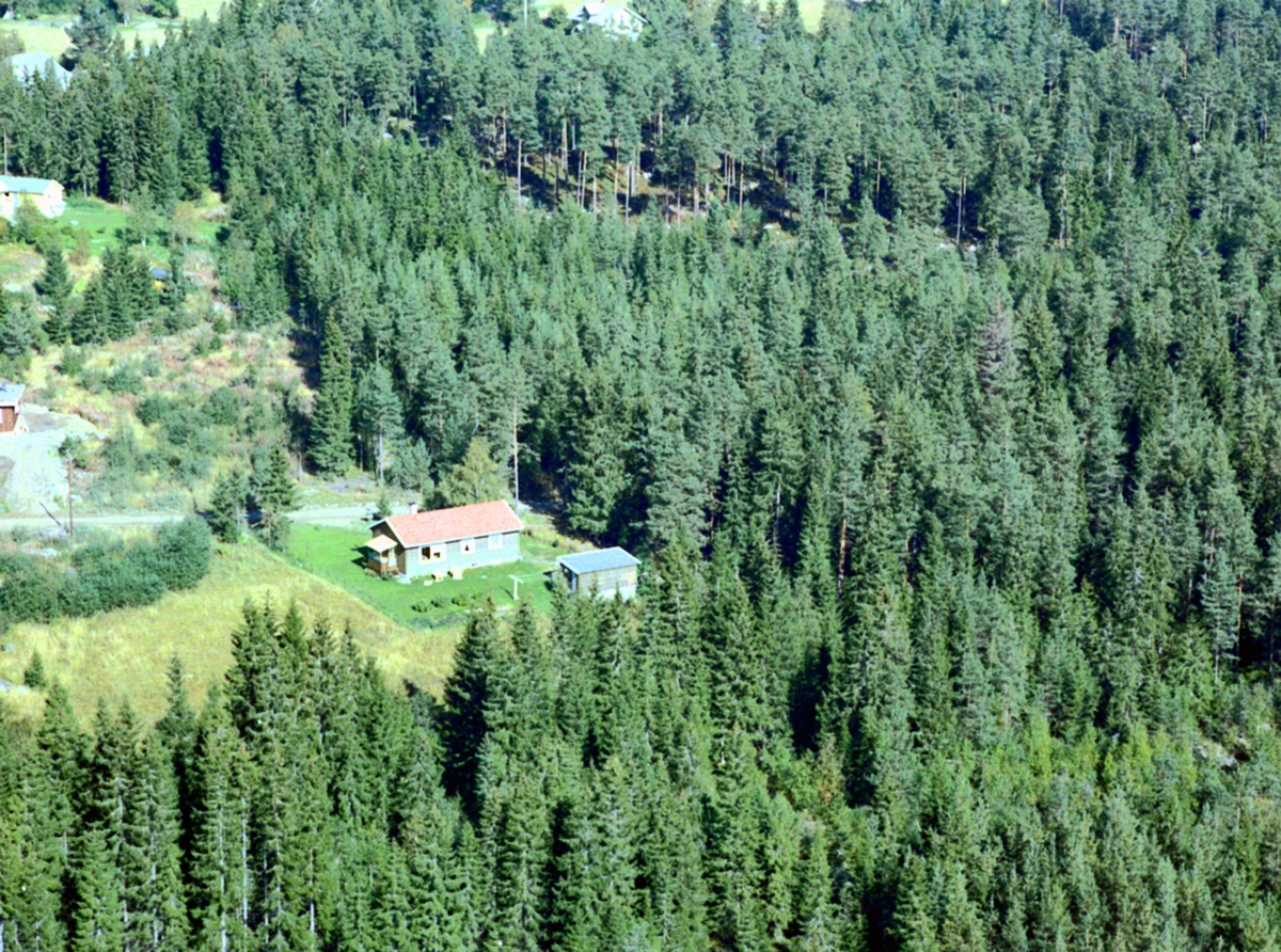 Widerøes Flyveselskap A/S, Flyfoto Engli, Ådalsbruk. Klevbakken(Brovoldvegen). Løten.