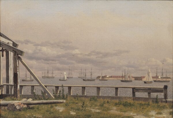 Christoffer Wilhelm Eckersberg, Utsikt från Kalkbränneriet i Köpenhamn