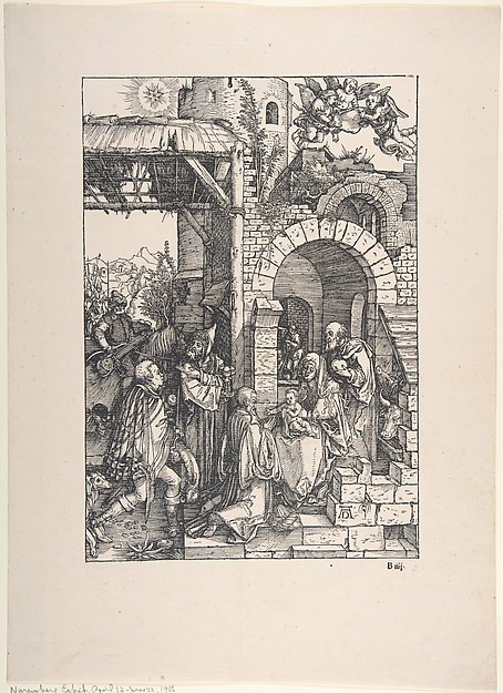 Albrecht Dürer, The Adoration of the Magi, from "The Life of the Virgin"