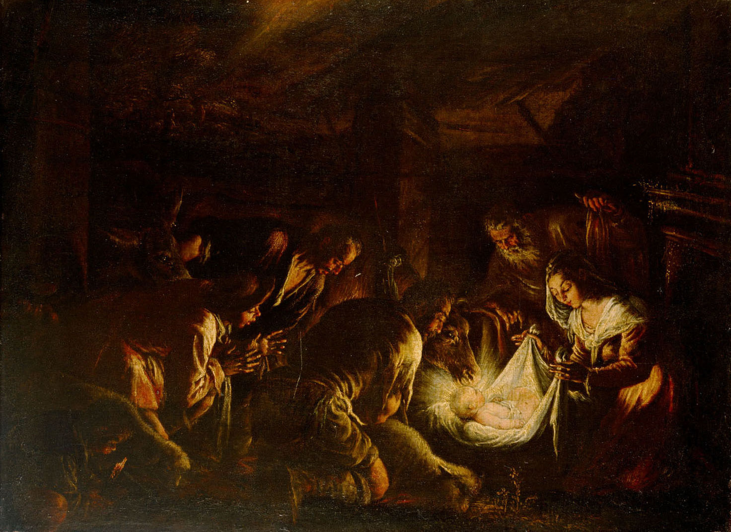 Francesco Bassano the Younger, Adoration of the Shepherds