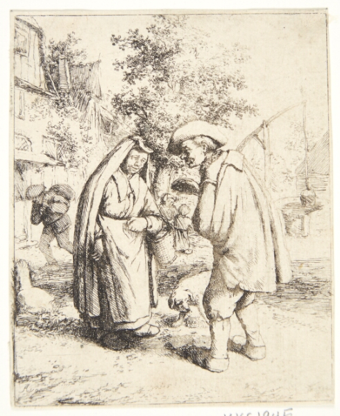 Adriaen van Ostade, Mand og kvinde i samtale