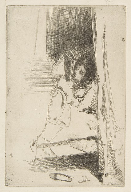 James McNeill Whistler, Reading in Bed (The Slipper)