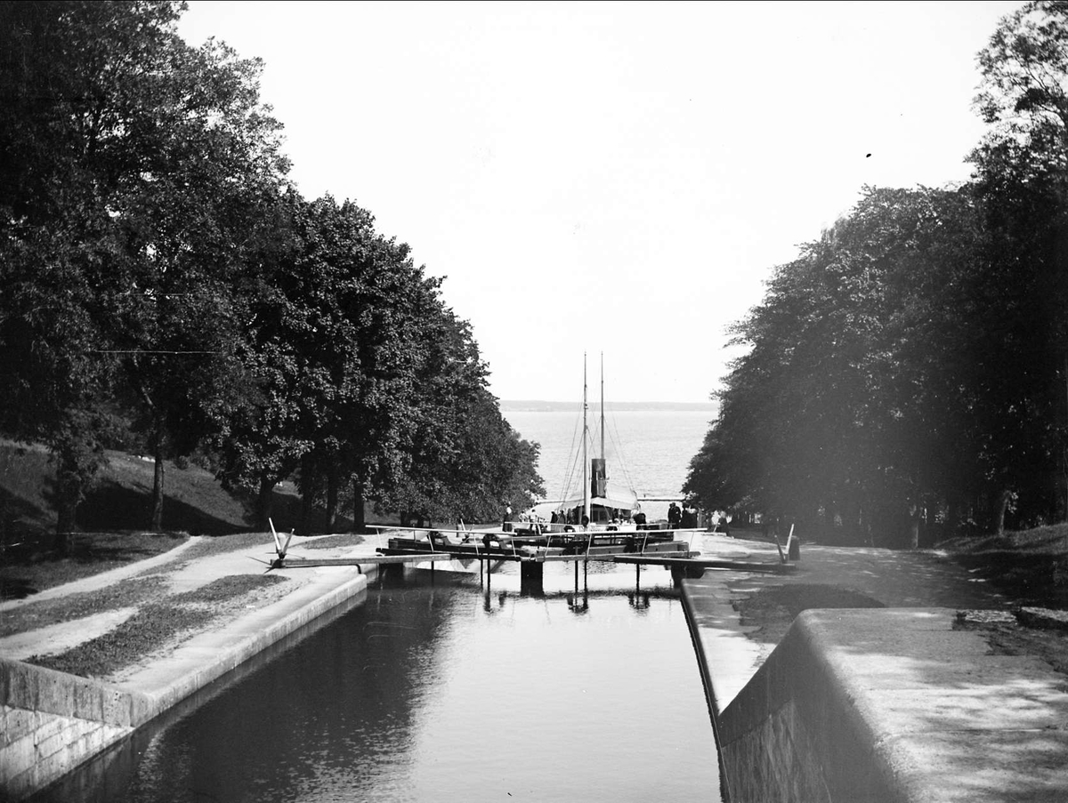 August Fredrik Schagerström, Borenshults slussar, Göta kanal, Motala, Östergötland 1938