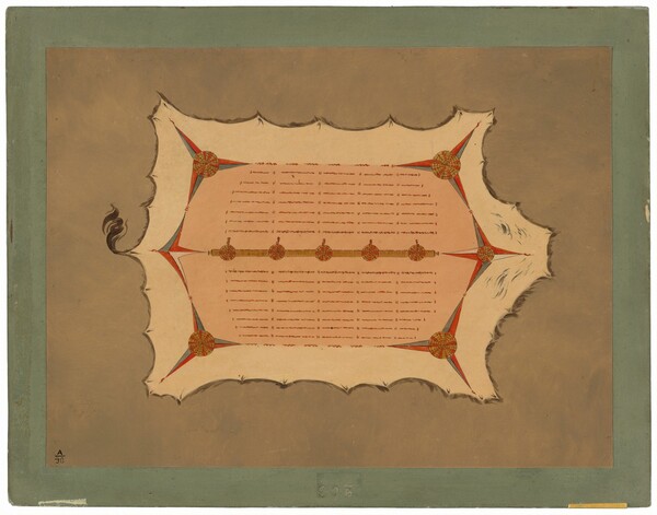 George Catlin, Facsimile of a Sioux Robe with Porcupine Quills