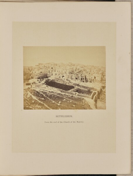 Francis Bedford, Bethlehem from the Roof of the Church of the Nativity