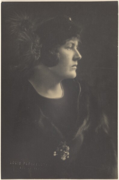 Louis Fleckenstein, [Portrait of a Woman in Fur Cape]