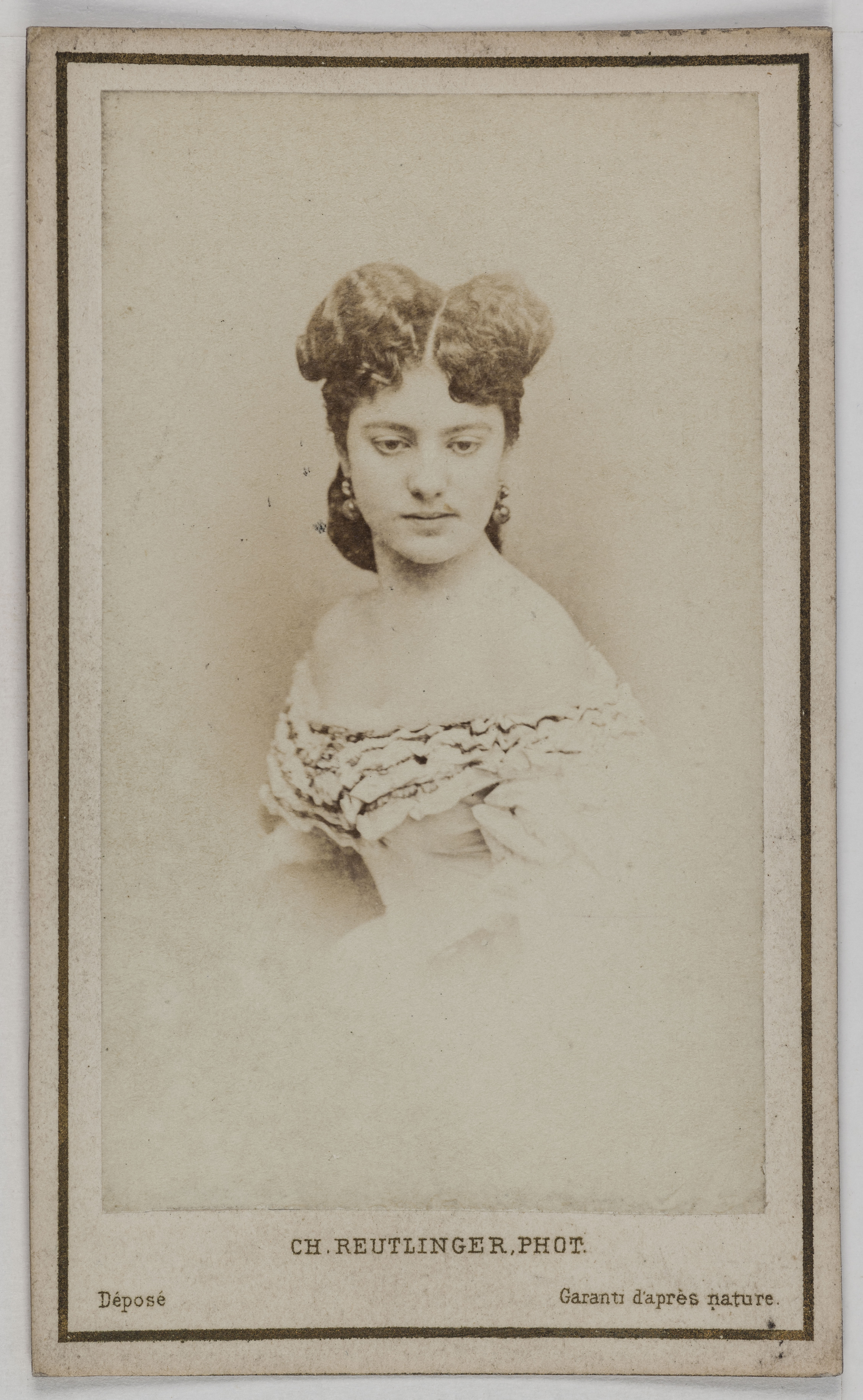 Charles Reutlinger, Portrait de Weiss, actrice.