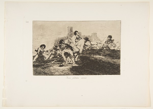 Goya (Francisco de Goya y Lucientes), Plate 24 from "The Disasters of War" (Los Desastres de la Guerra): They can still be of use (Aun podrán servir)