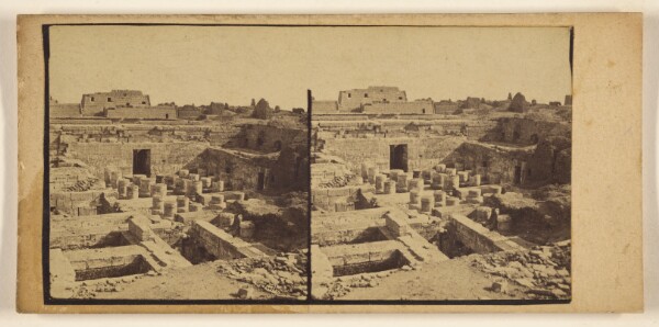Francis Frith, [The temple of Medinet, Thebes.]