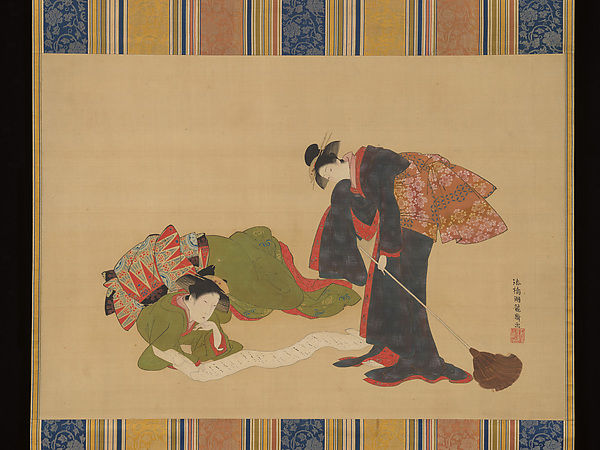 Isoda Koryūsai, Parody of Hanshan and Shide (Kanzan and Jittoku)