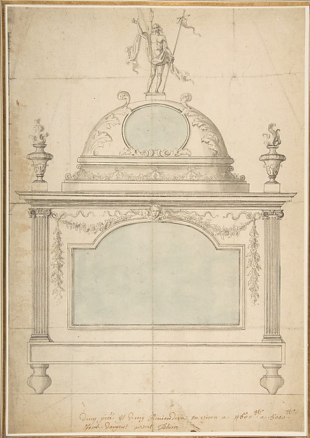 Anonymous, French, 18th century, Design for a Reliquary