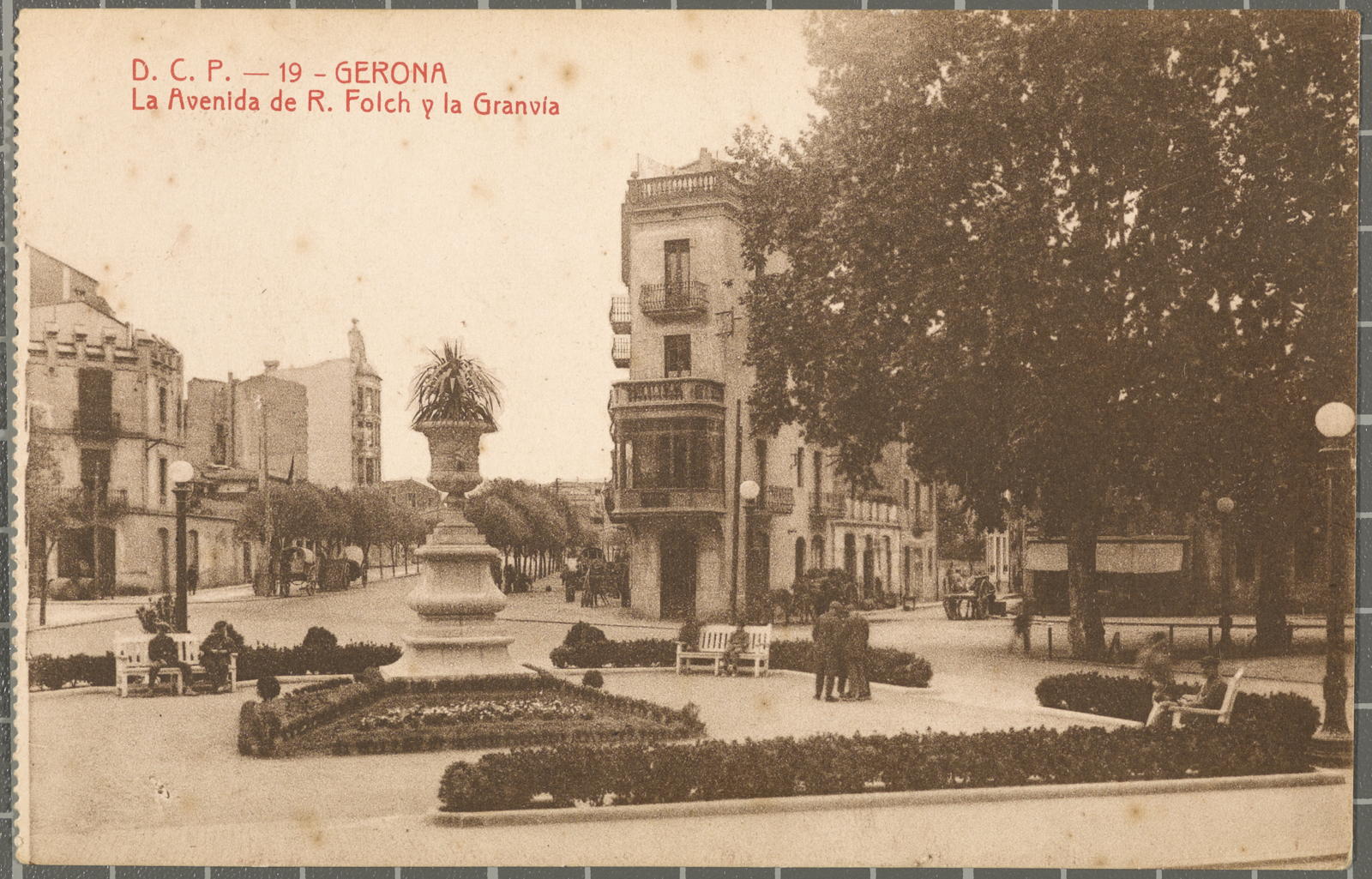 Desconegut, D.C.P.-19-Gerona. La Avenida de R. Folch y la Granvía
