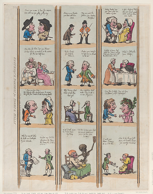 Thomas Rowlandson, Grotesque Borders for Rooms & Halls, Plate 15