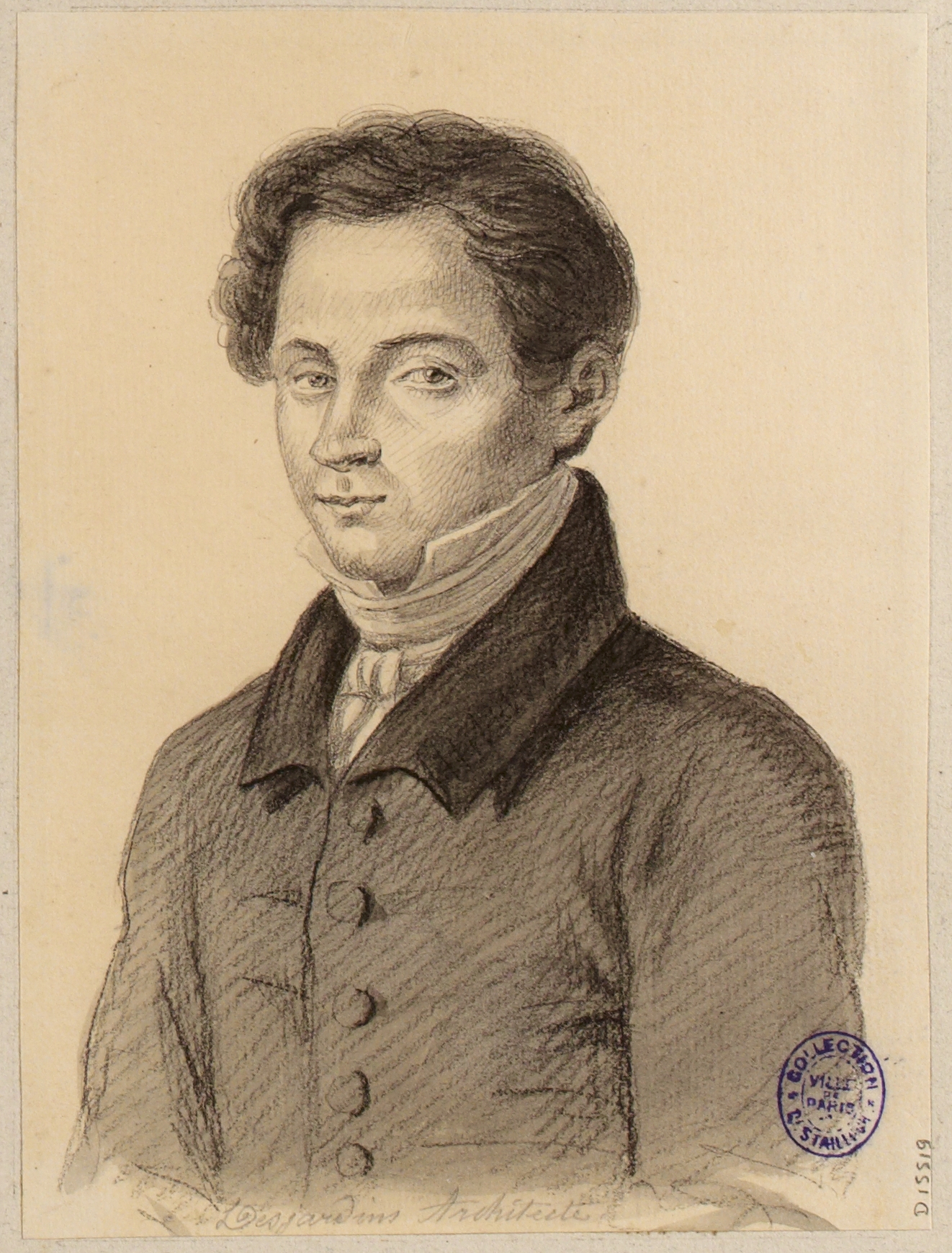 Anonyme, Portrait de l'architecte Desjardins