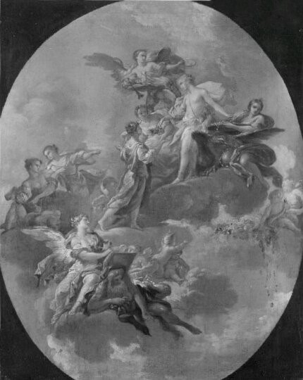Johann Georg Platzer, sketch for allegoric plafond-picture
