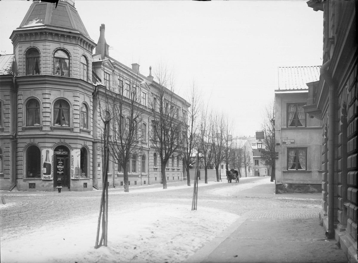 Alfred Dahlgren, Bangårdsgatan - Dragarbrunnsgatan, Kungsängen, Uppsala 1901 - 1902