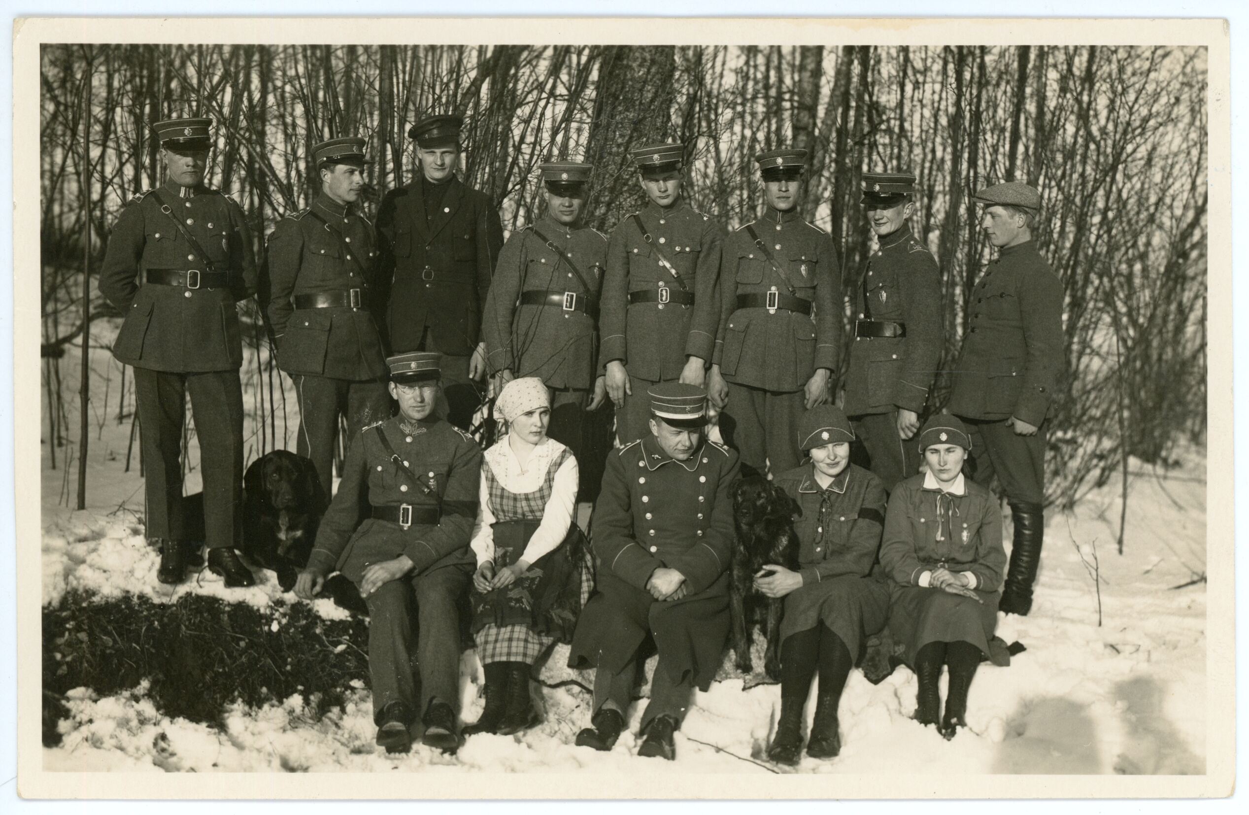 Nežinomas fotografas, Vytautas Putvinskis ir Graužikų šaulių grandis Žvėrinčiaus kalne