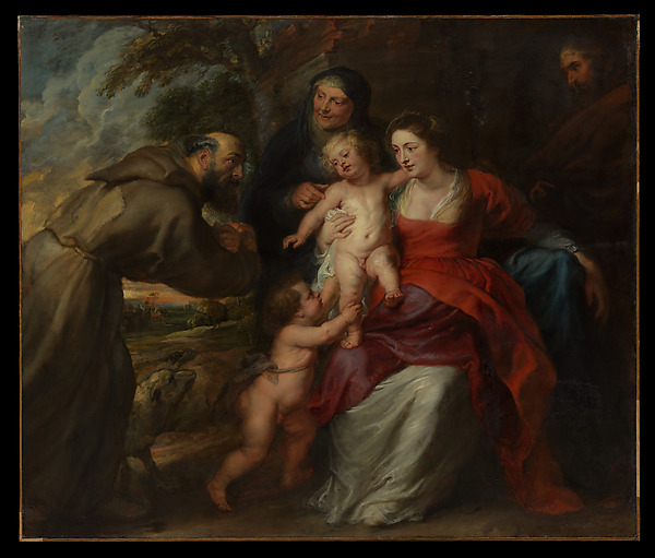 Peter Paul Rubens, The Holy Family with Saints Francis and Anne and the Infant Saint John the Baptist