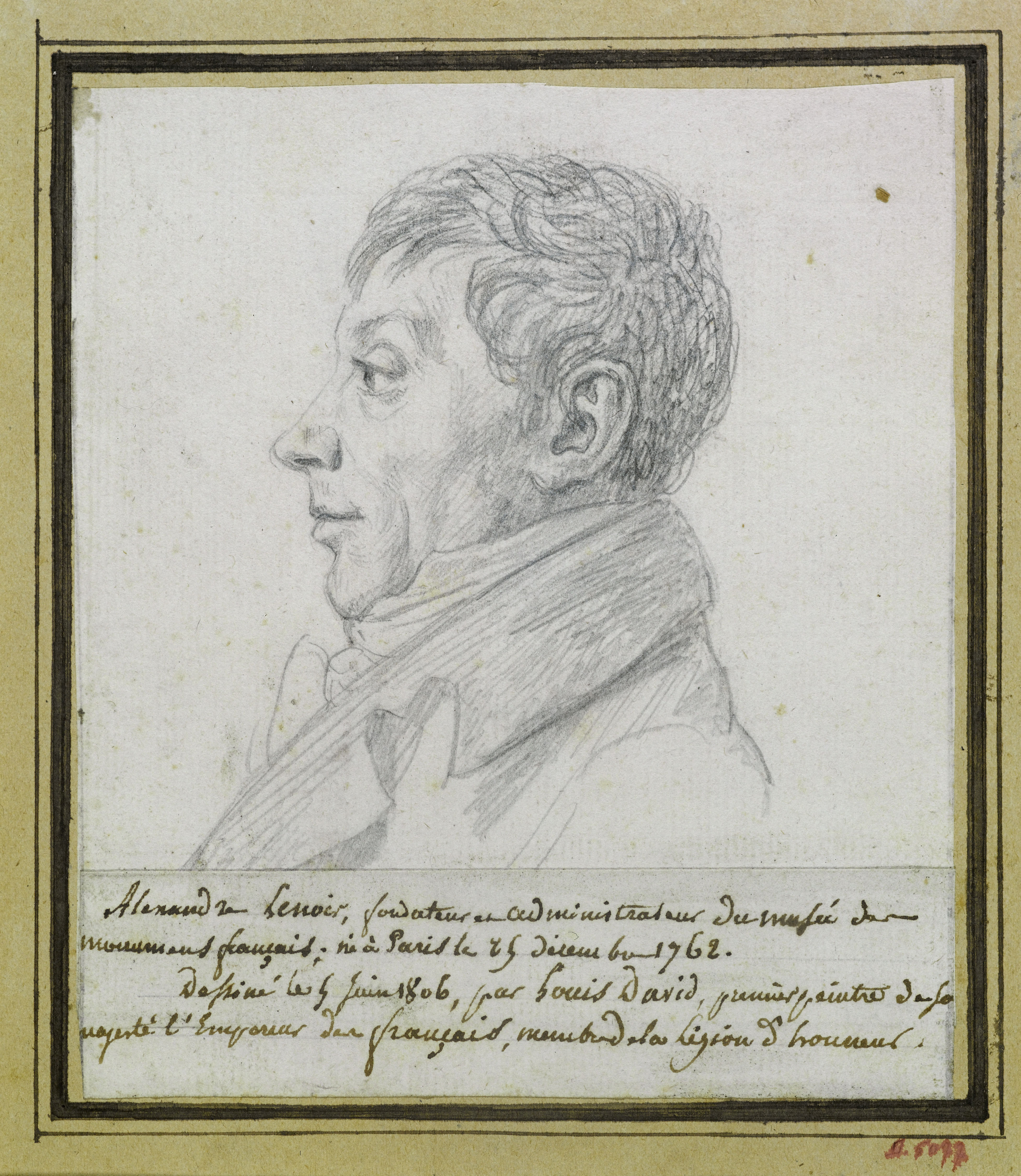 Jacques-Louis David, Portrait d'Alexandre Lenoir, fondateur et administrateur du musée des Monuments français