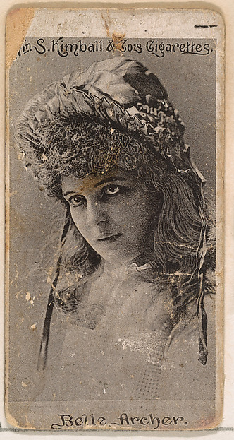 William S. Kimball & Company, Belle Archer, from the Actresses series (N190) issued by Wm. S. Kimball & Co.