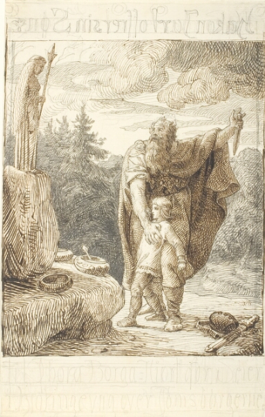 Lorenz Frølich, Hakon Jarl ofrer sin søn