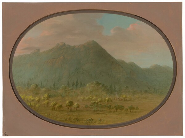 George Catlin, View in the Crystal Mountains
