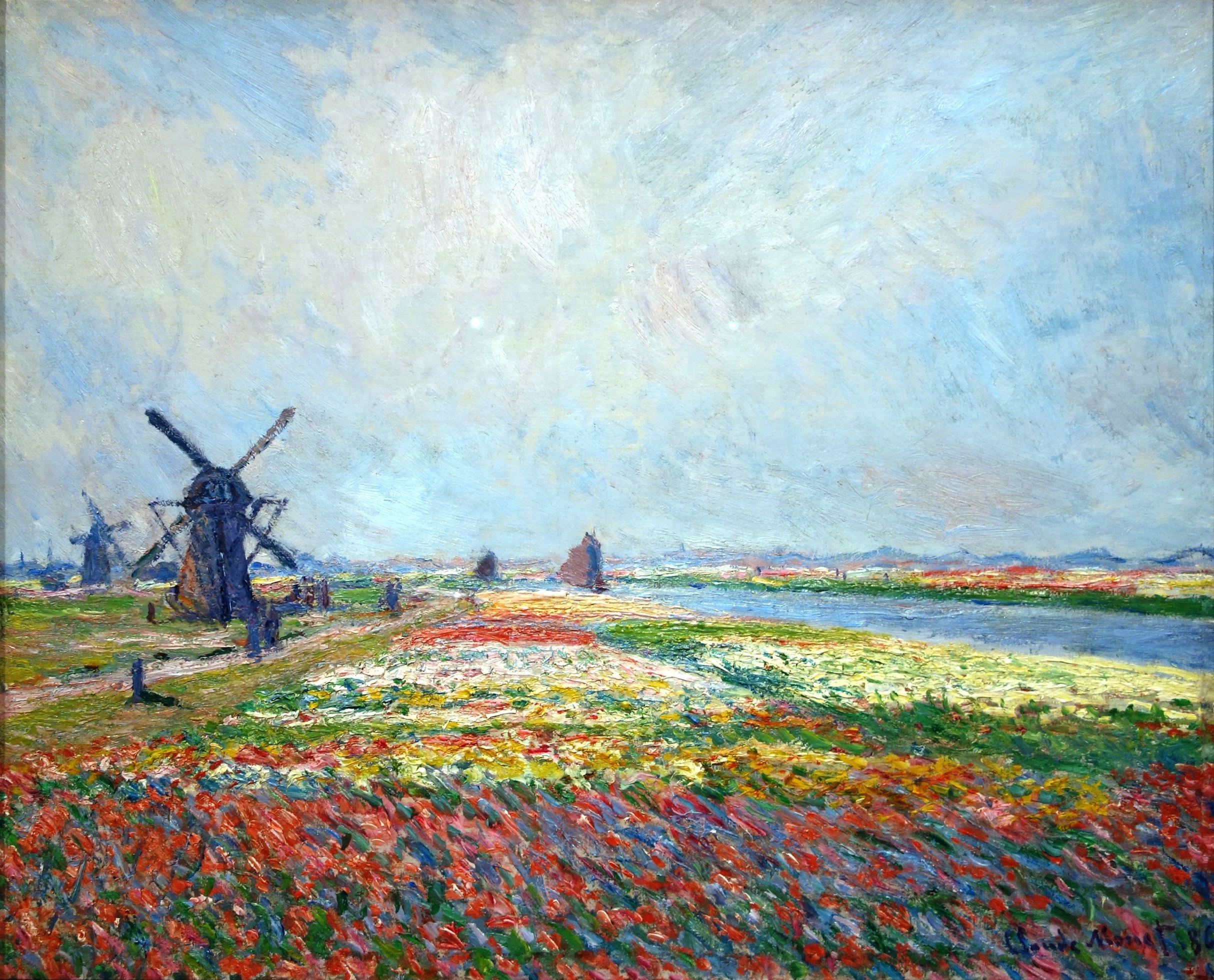 Claude Monet, Tulip Fields near The Hague
