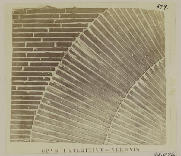 Parker, John Henry, Construction of Lateritian Brickwork from Arches of Nero, A.D. 60.
