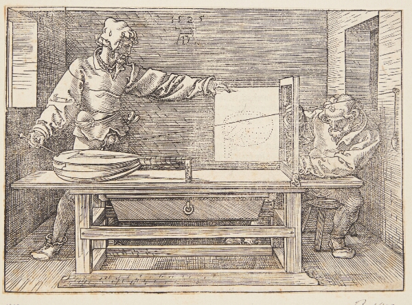 Albrecht Dürer, Kunstner, som tegner en lut